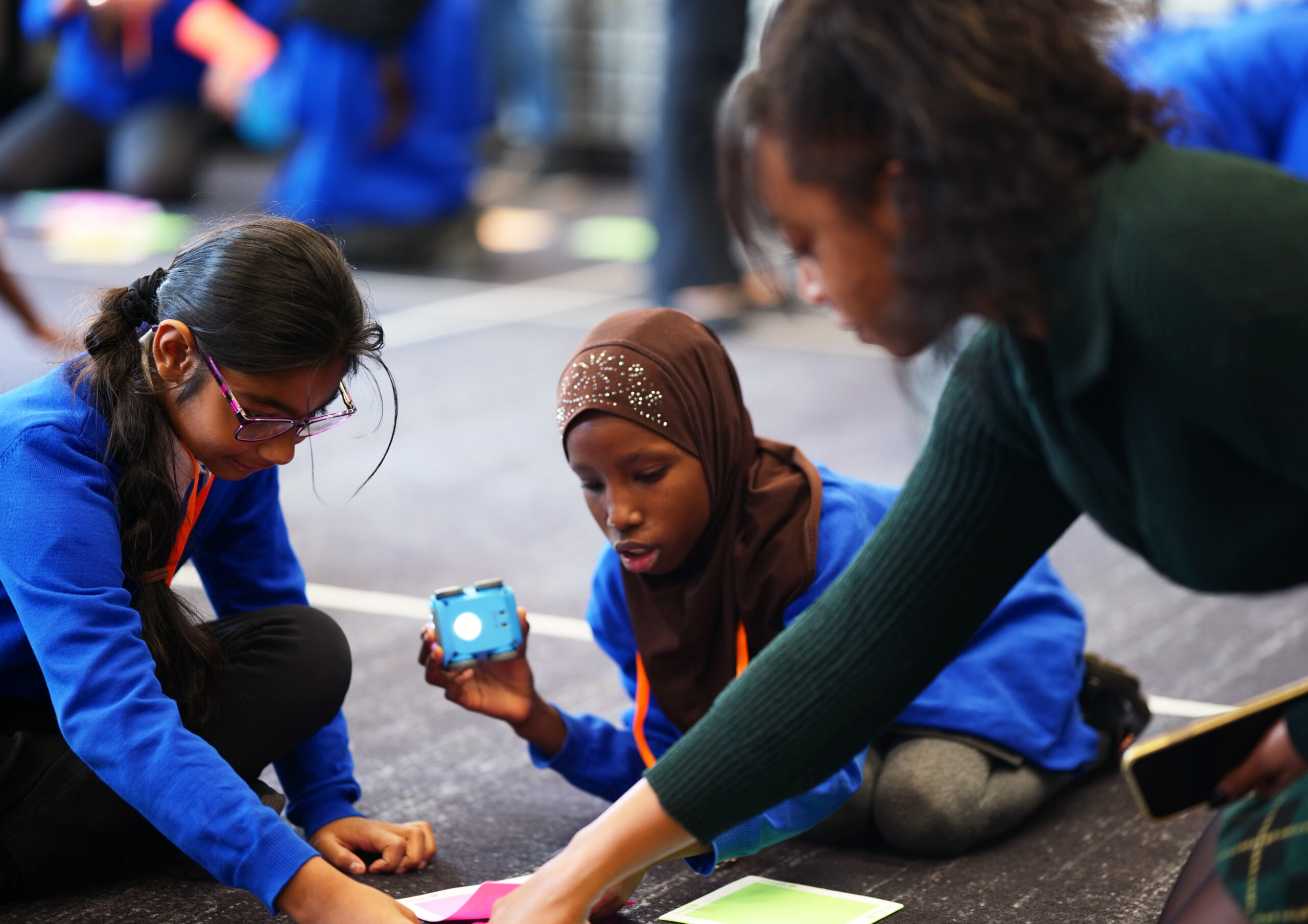 Children engaged in activity